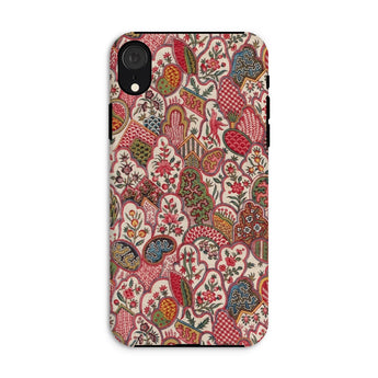Oberkampf & Cie. Floral Fabric Art Iphone Case, Xr / Matte, Colorful Floral Patterned Phone Case Intricate Designs Shades