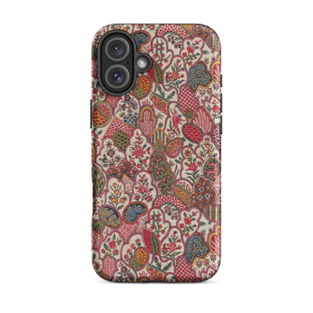Oberkampf & Cie. Floral Fabric Art Phone Case Iphone 16 Plus / Matte Patterned Phone Case Sartorial Splendor, Pre-revolutionary France,
