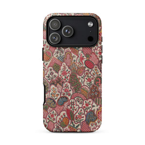 Oberkampf & Cie. Floral Fabric Art Phone Case Iphone 17 Pro Max / Matte Iphone 12 Pro Max Case Intricate Paisley Pattern Sartorial