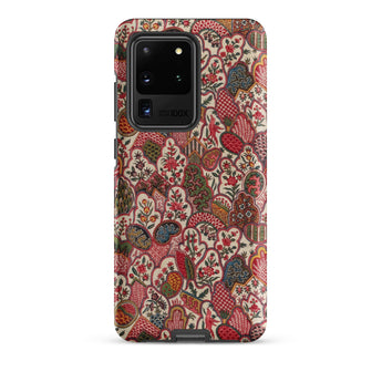 Oberkampf & Cie. Floral Fabric Art Samsung Case, Galaxy S20 Ultra / Matte, Smartphone Case Intricate Colorful Floral Paisley Pattern