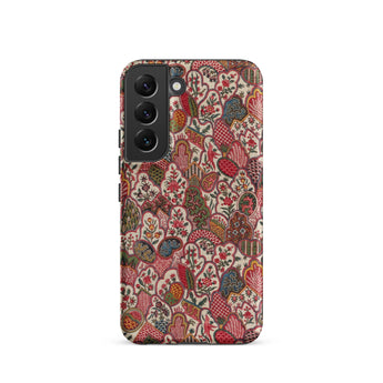 Oberkampf & Cie. Floral Fabric Art Samsung Case, Galaxy S22 / Matte, Smartphone Case Multi-colored Intricate Floral Paisley Pattern