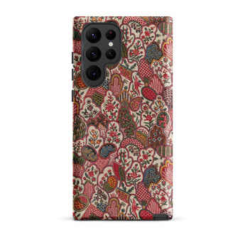 Oberkampf & Cie. Floral Fabric Art Samsung Case, Galaxy S22 Ultra / Matte, Phone Case Vibrant Intricate Floral Paisley Pattern