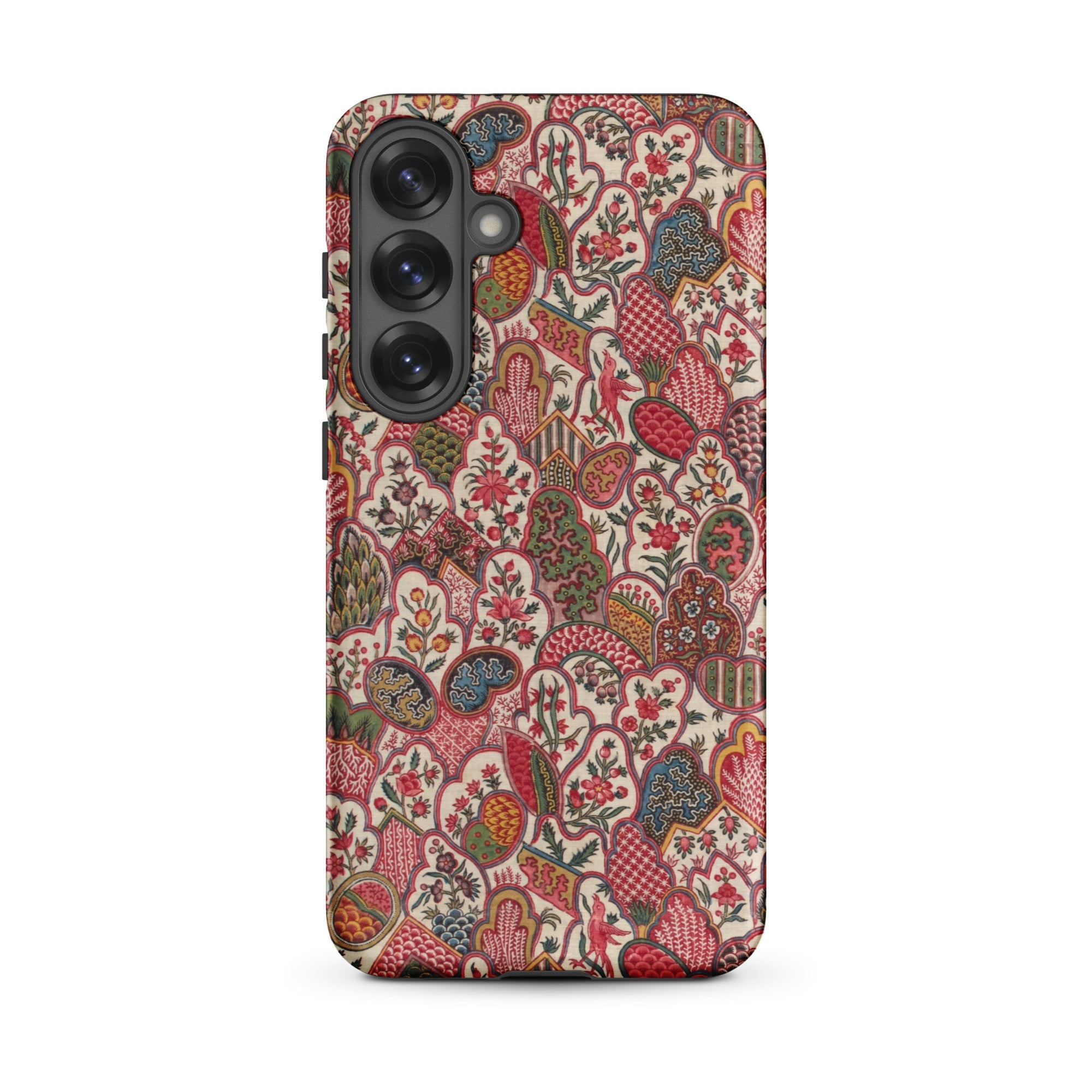 Oberkampf & Cie. Floral Fabric Art Samsung Case, Galaxy S25 Plus / Matte, Smartphone Floral-patterned Protective Case