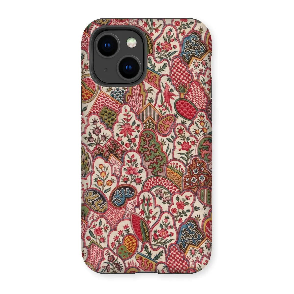 Oberkampf & Cie. Vintage Pattern Fabric - Art Phone Case - Iphone 14 / Matte - Mobile Phone Cases - Aesthetic Art