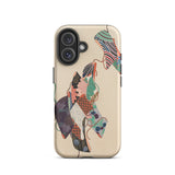 Obi Sashes - Kamisaka Sekka Phone Case Iphone 16 / Matte Beige Phone Case Vibrant Patchwork Design Traditional Japanese-inspired Kamisaka