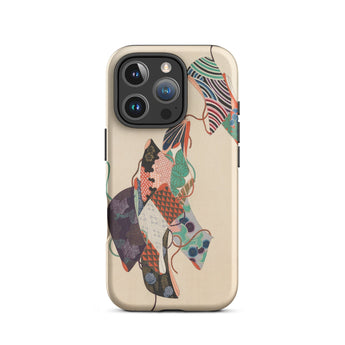Obi Sashes - Kamisaka Sekka Phone Case Iphone 16 Pro / Matte Beige Phone Case Vibrant Patchwork-style Design Colorful Geometric Kamisaka