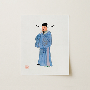 Official - Qing Dynasty Fashion Art Print / Canvas, 11x14’’ / 28x36cm / Unframed / no Border, Posters Prints & Visual Artwork, Toby Leon