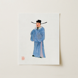 Official - Qing Dynasty Fashion Art Print / Canvas, 11x14’’ / 28x36cm / Unframed / no Border, Posters Prints & Visual Artwork, Toby Leon