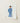 Blue Traditional Chinese Official Illustration Print White Paper Qing Dynasty Manchu, Bureaucratic Splendor, Fashion Art