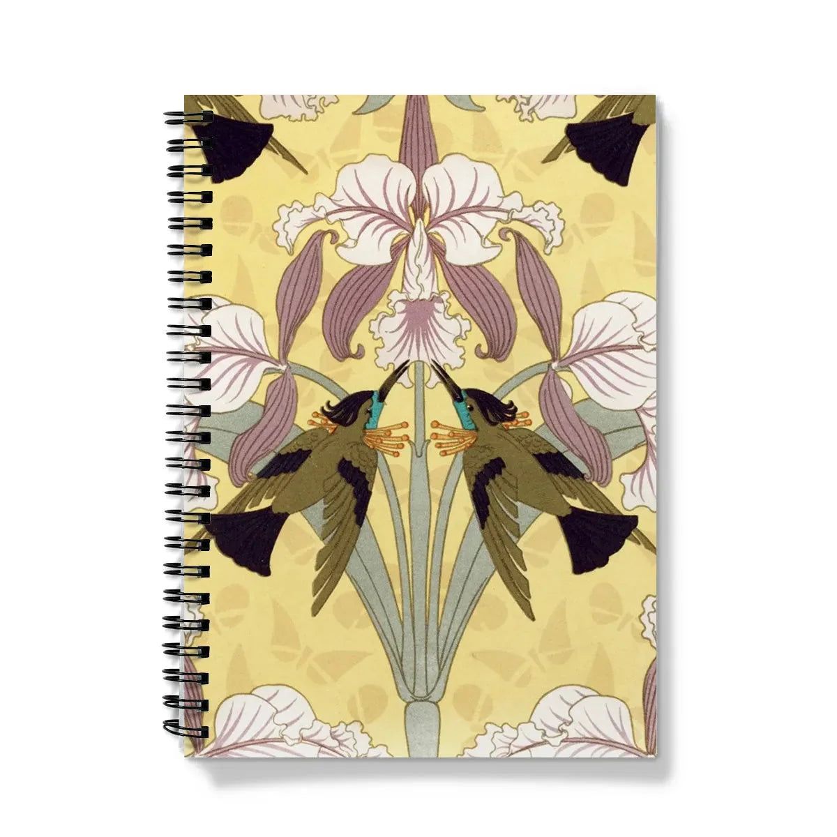 Oiseaux-mouches Et Orchidées By Maurice Pillard Verneuil Notebook - A5 - Graph Paper - Notebooks & Notepads
