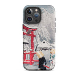 Okabe in Snow - Hiroaki Takahashi Iphone Case, 16 Pro Max / Matte, Japanese Art Phone Case