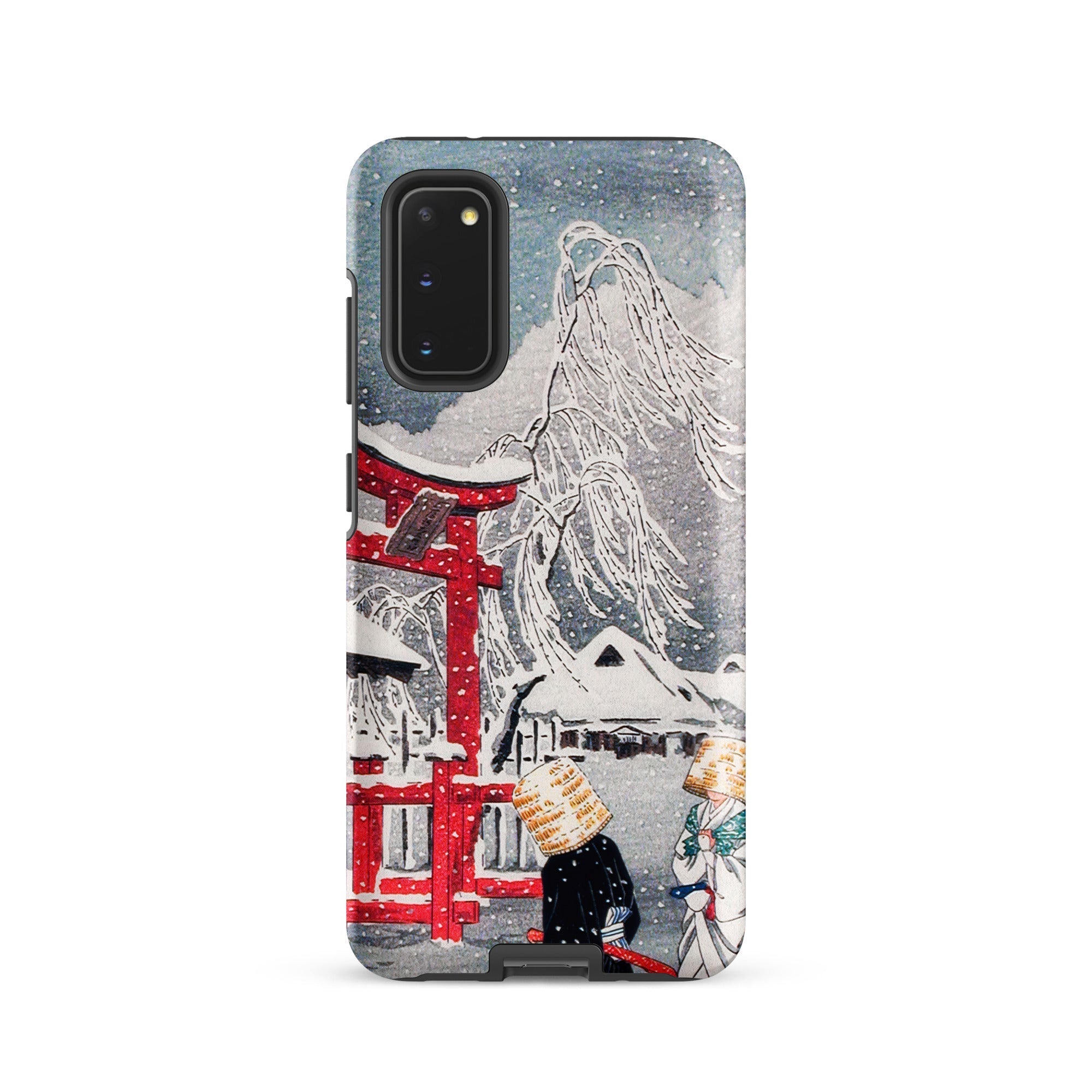 Okabe in Snow Hiroaki Takahashi Samsung Case, Galaxy S20 / Matte, Smartphone Case Japanese Style Winter Scene
