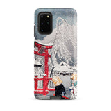 Okabe in Snow - Hiroaki Takahashi Samsung Case, Galaxy S20 Plus / Matte, Smartphone Case Winter Japanese Landscape Red Torii Gate
