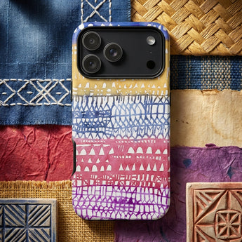 Old City - Paul Klee Phone Case Vibrant Hand-painted Phone Case Gradient Yellow Purple Intricate Paul Klee Iphone Case, Tunisian Medina