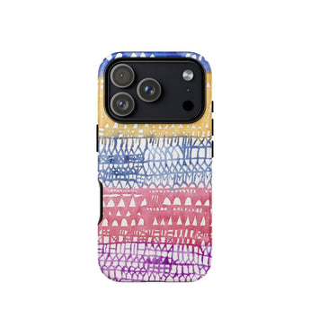Old City - Paul Klee Phone Case Iphone 17 Pro / Matte Vibrant Multi-colored Phone Case Watercolor Gradient Design Blue Paul Klee Iphone