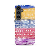 Old City - Paul Klee Phone Case Samsung Galaxy S24 Plus / Matte Vibrant Watercolor Phone Case Horizontal Bands Blue Yellow Paul Klee Iphone