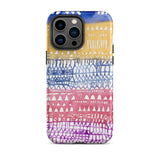 Old City - Paul Klee Phone Case Iphone 14 Pro Max / Matte Vibrant Watercolor-patterned Phone Case Horizontal Bands Blue Yellow Paul Klee