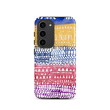 Old City - Paul Klee Phone Case Samsung Galaxy S23 / Matte Vibrant Watercolor-patterned Phone Case Horizontal Bands Blue Yellow Paul Klee