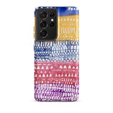 Old City - Paul Klee Phone Case Samsung Galaxy S21 Ultra / Matte Vibrant Watercolor-patterned Phone Case Horizontal Bands Blue Yellow Paul