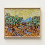 Framed Reproduction Vincent Van Gogh’s Olive Trees Light Gogh, Sun-drenched Provençal Groves, Post-impressionist Print
