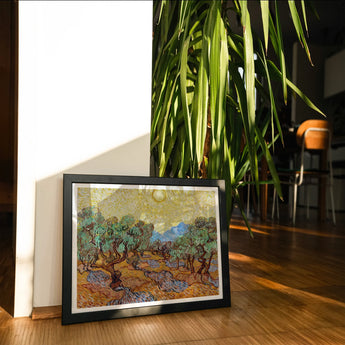 Olive Trees too - Vincent Van Gogh Art Print, Framed Print Gogh’s Olive Trees Painting