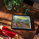 Olive Trees too - Vincent Van Gogh Art Print, Framed Gogh Print Olive Trees Yellow Sun