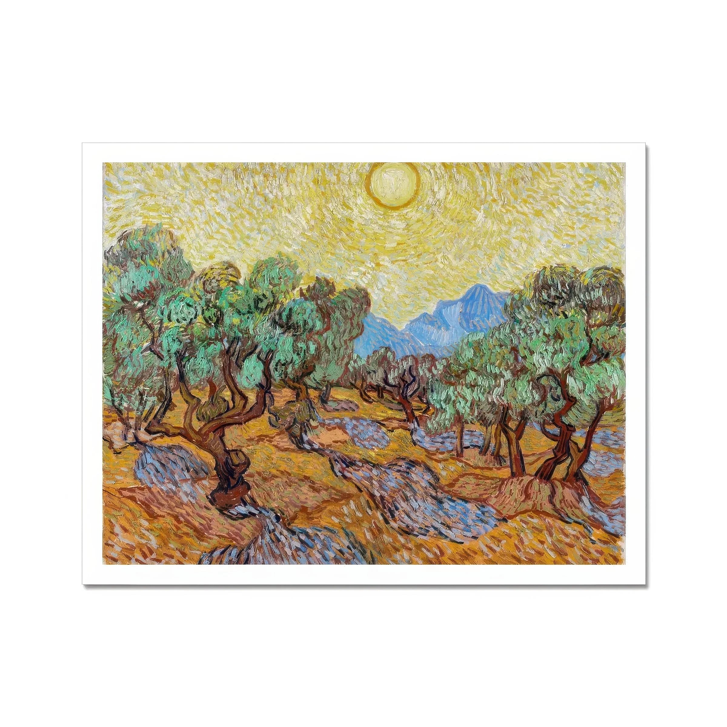 Olive Trees too - Vincent Van Gogh Art Print Posters Prints & Visual Artwork