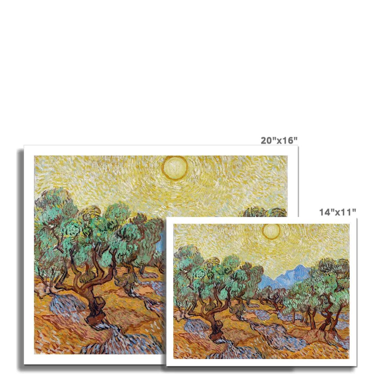 Olive Trees Too By Vincent Van Gogh Fine Art Print - Posters Prints & Visual Artwork - Aesthetic Art