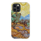Olive Trees too - Vincent Van Gogh Iphone Case, 13 Pro / Matte, Phone Case Gogh-style Landscape Painting Olive Trees