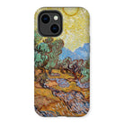 Olive Trees too - Vincent Van Gogh Iphone Case, 14 Plus / Matte, Phone Case Gogh-style Landscape Painting Olive Trees