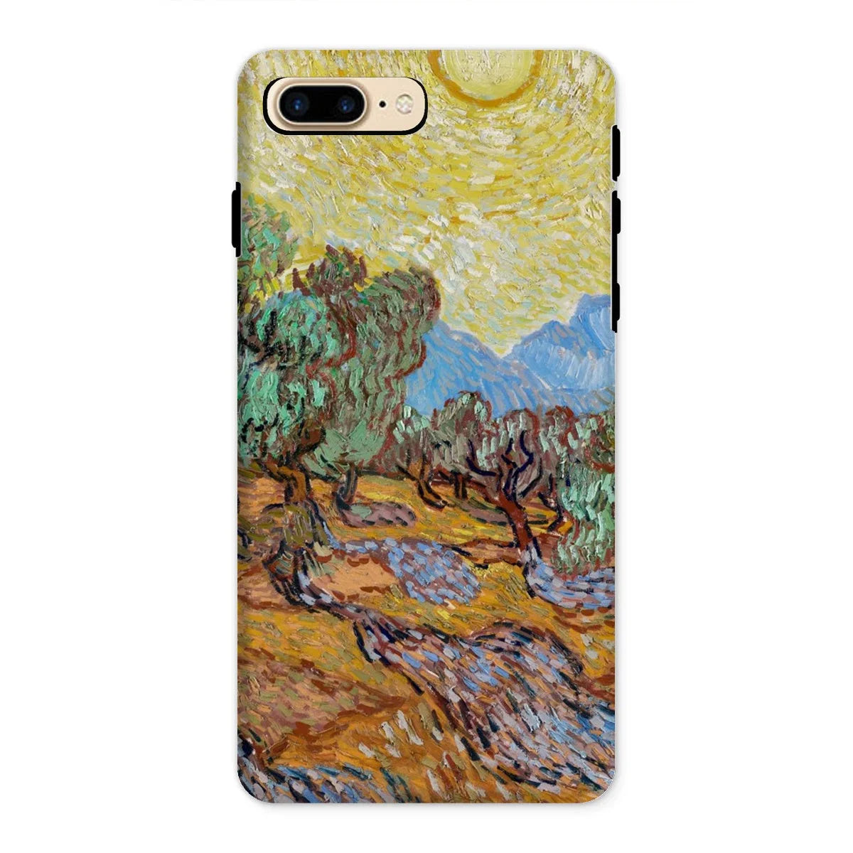 Olive Trees too - Vincent Van Gogh Iphone Case, 8 Plus / Matte, Phone Case Gogh-style Landscape Painting Olive Trees