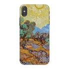 Olive Trees too - Vincent Van Gogh Iphone Case, x / Matte, Phone Case Gogh-style Landscape Painting Olive Trees