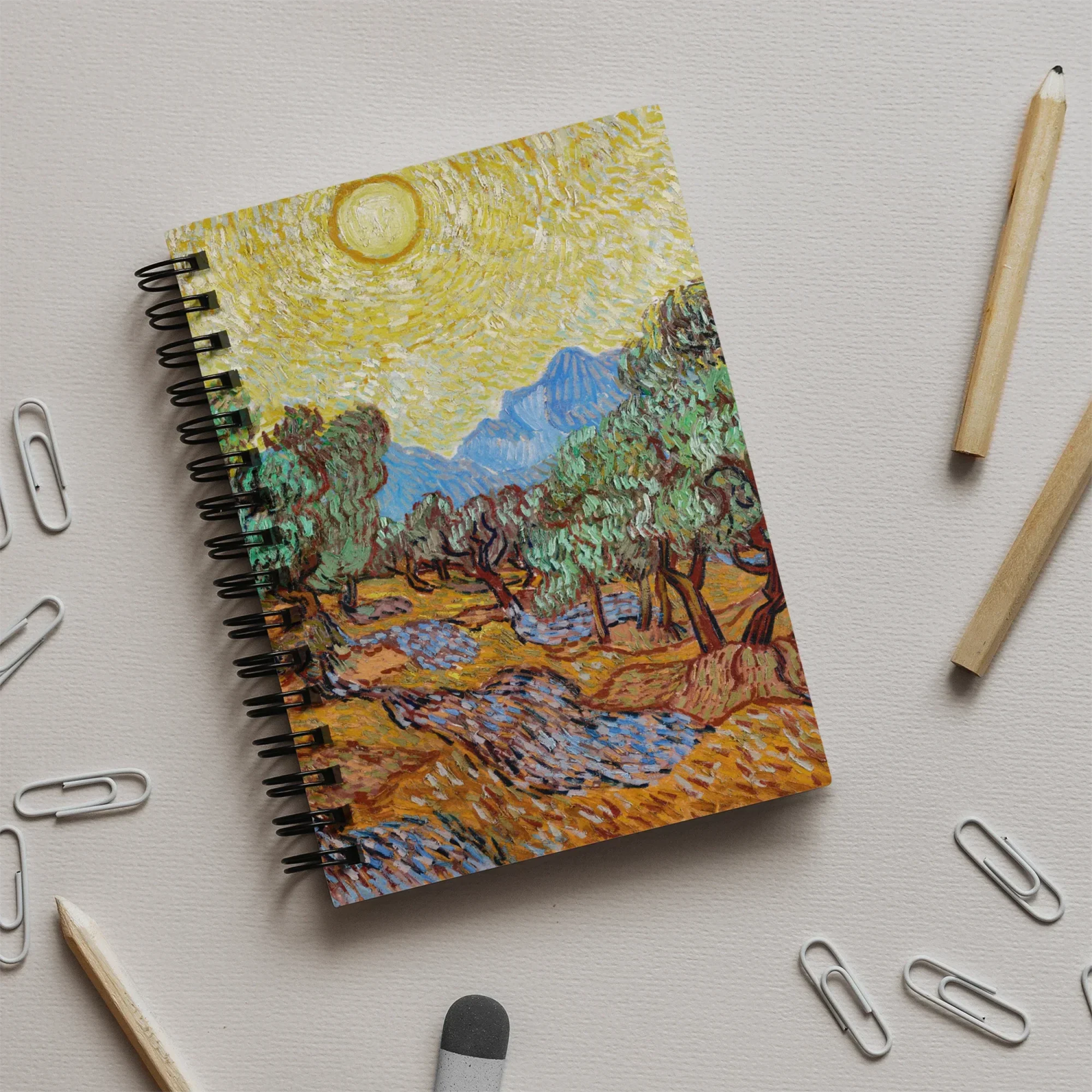 Olive Trees too - Vincent Van Gogh Notebook Notebooks & Notepads