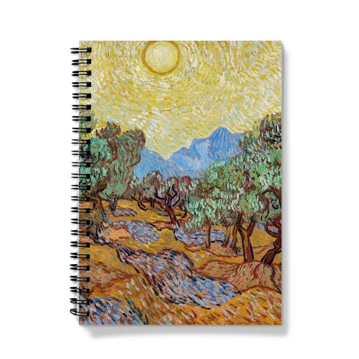 Olive Trees Too By Vincent Van Gogh Notebook - A5 / Graph - Notebooks & Notepads - Aesthetic Art