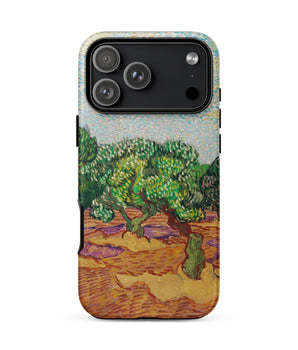 Iphone 17 Pro Max / Matte Olive Trees - Vincent Van Gogh Phone Case, Provence’s Sun-drenched Groves, Post-impressionist Masterpiece