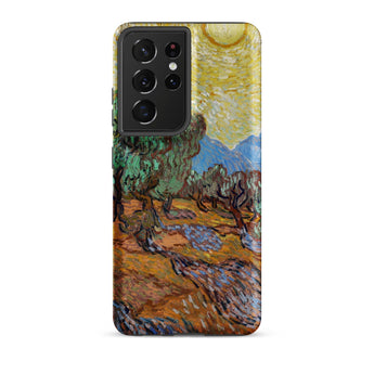 Olive Trees too - Vincent Van Gogh Phone Case Samsung Galaxy S21 Ultra / Matte Vibrant Phone Case Vincent Gogh’s Olive Trees Gogh, Trees,