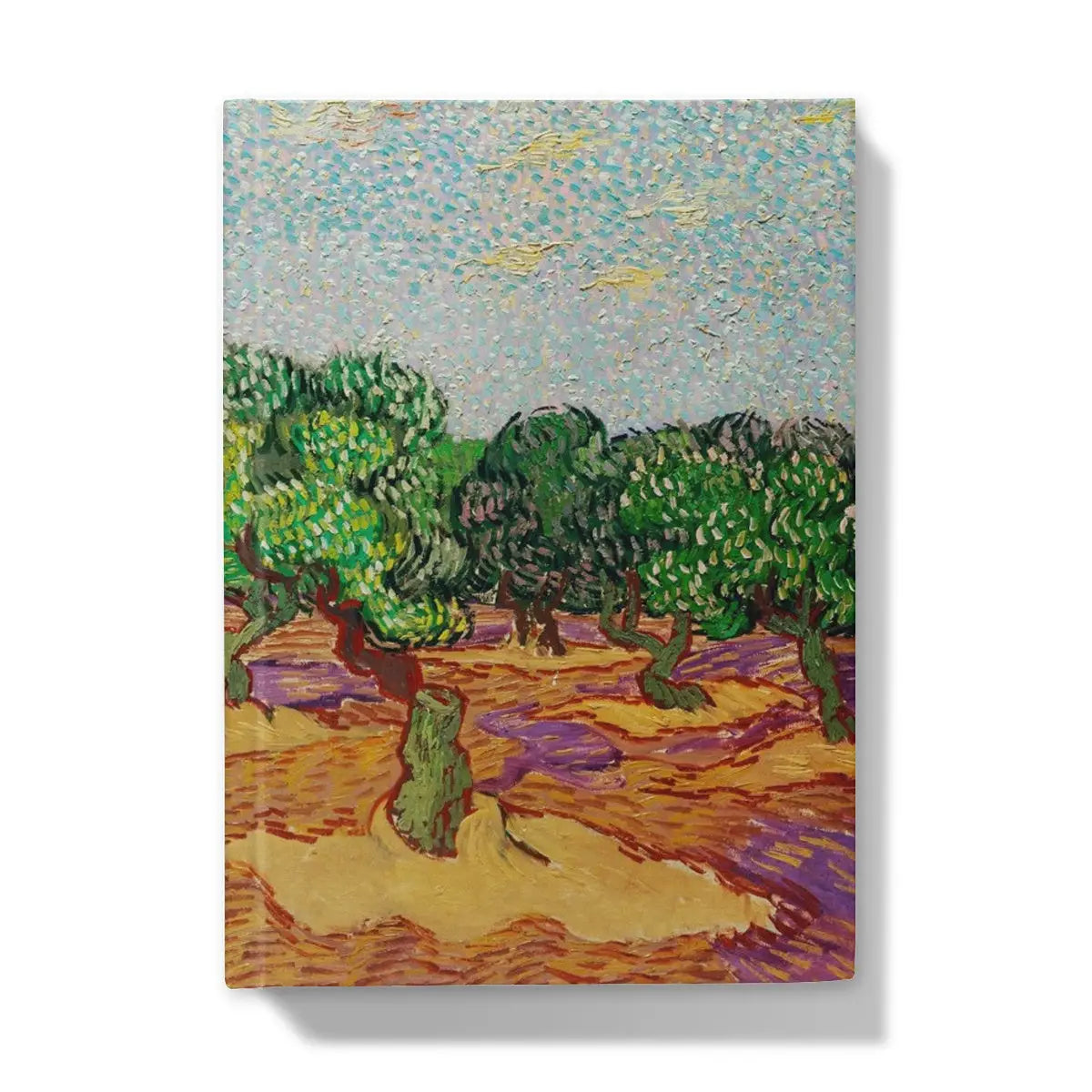 Olive Trees - Vincent Van Gogh Post-impressionism Journal - 5’x7’ / Lined - Notebooks & Notepads - Aesthetic Art