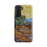 Olive Trees too - Vincent Van Gogh Samsung Case, Galaxy S21 Fe / Matte, Phone Case Impressionistic Painting Olive Grove Bright Sun