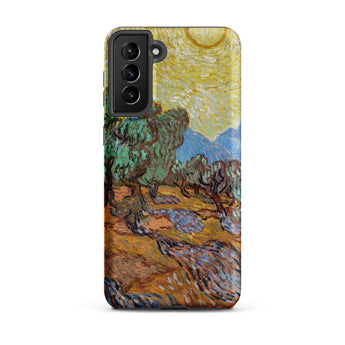Olive Trees too - Vincent Van Gogh Samsung Case, Galaxy S21 Plus / Matte, Smartphone Case Gogh-style Painting Olive Grove Bright