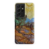 Olive Trees too - Vincent Van Gogh Samsung Case, Galaxy S21 Ultra / Matte, Smartphone Case Impressionistic Landscape Painting