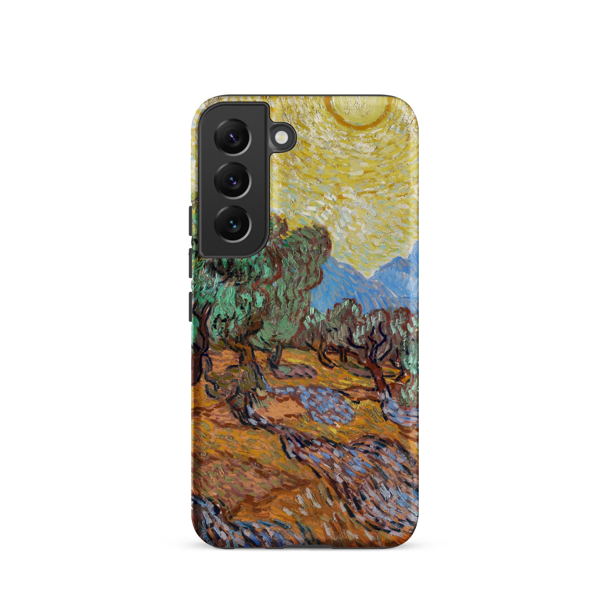 Olive Trees too Vincent Van Gogh Samsung Case, Galaxy S22 / Matte, Smartphone Case Gogh Style Painting Olive Grove Yellow