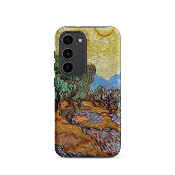 Olive Trees too - Vincent Van Gogh Samsung Case, Galaxy S23 / Matte, Phone Case Impressionistic Painting Olive Grove Bright Yellow