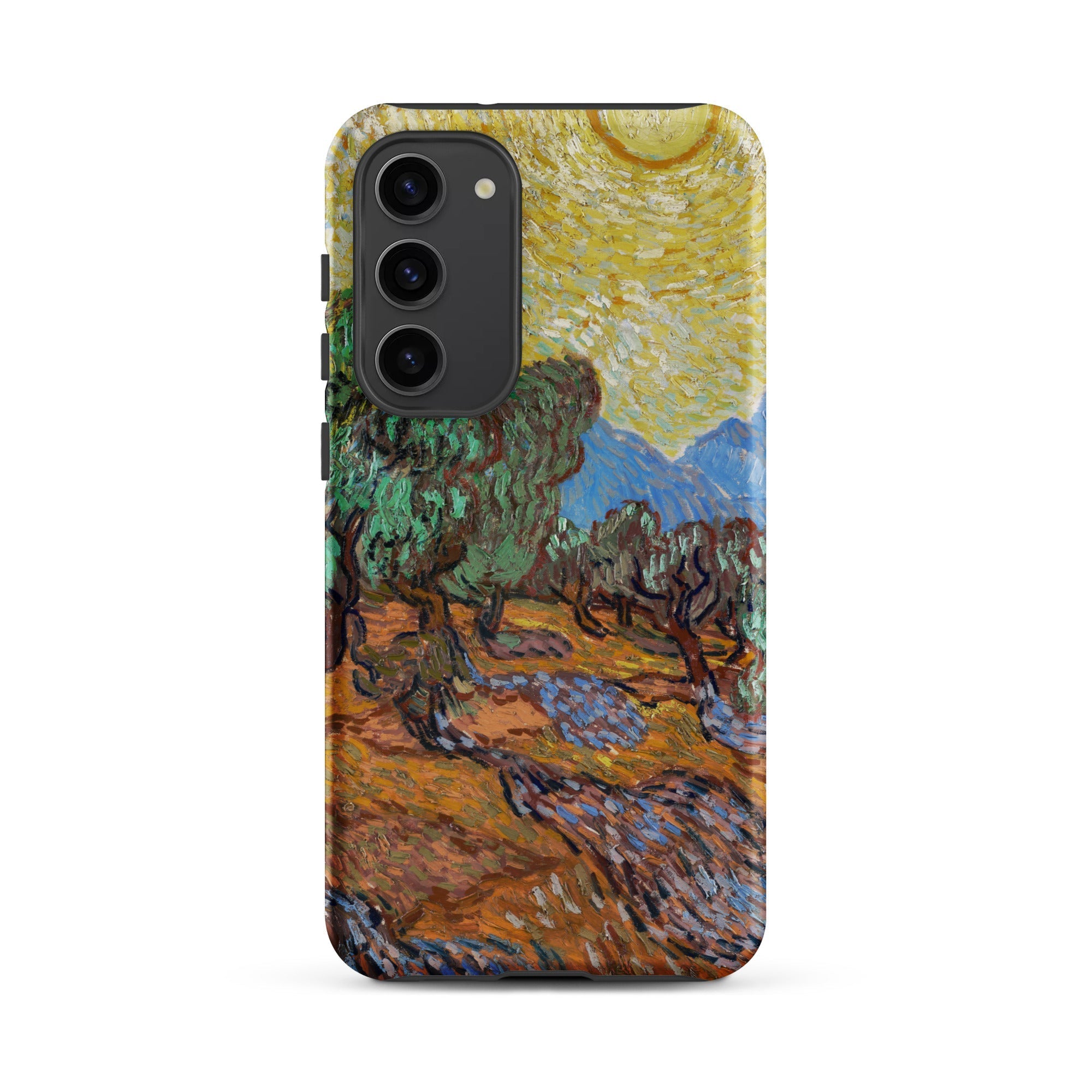 Olive Trees too Vincent Van Gogh Samsung Case, Galaxy S23 Plus / Matte, Phone Case Gogh Style Painting Olive Grove Bright