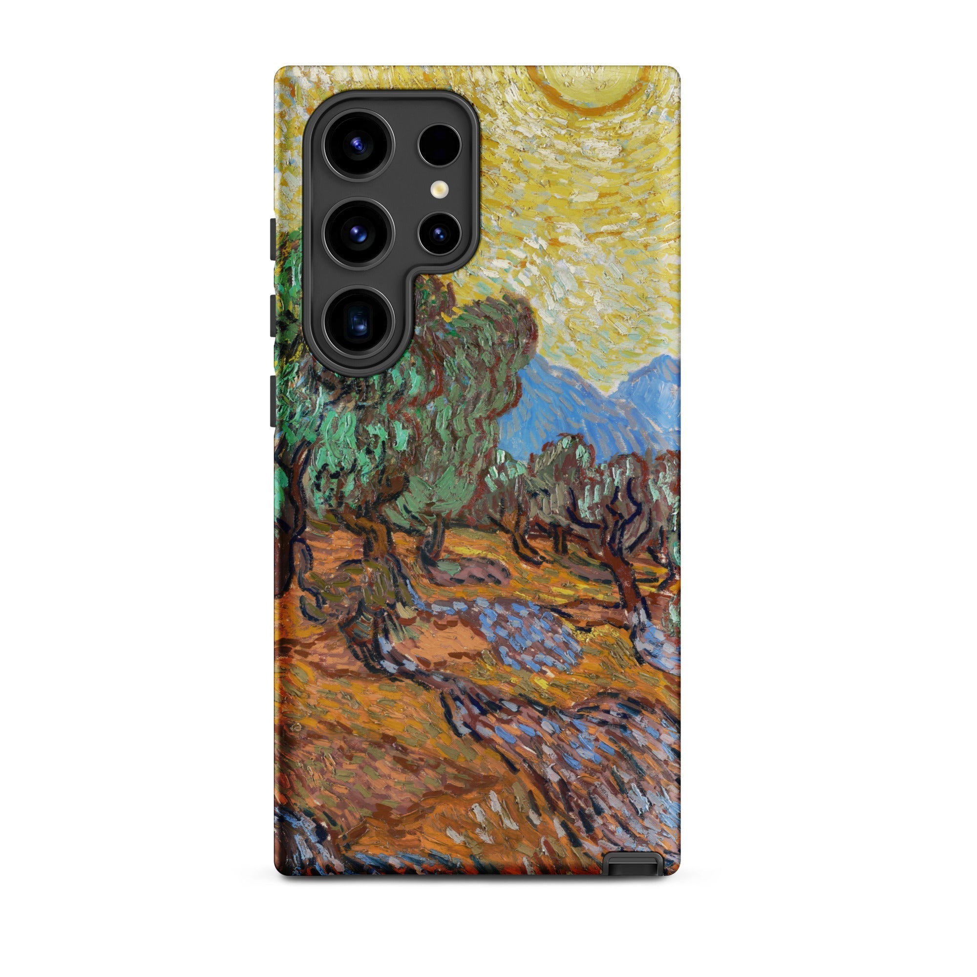 Olive Trees too Vincent Van Gogh Samsung Case, Galaxy S24 Ultra / Matte, Smartphone Case Gogh Style Painting Olive Grove Bright