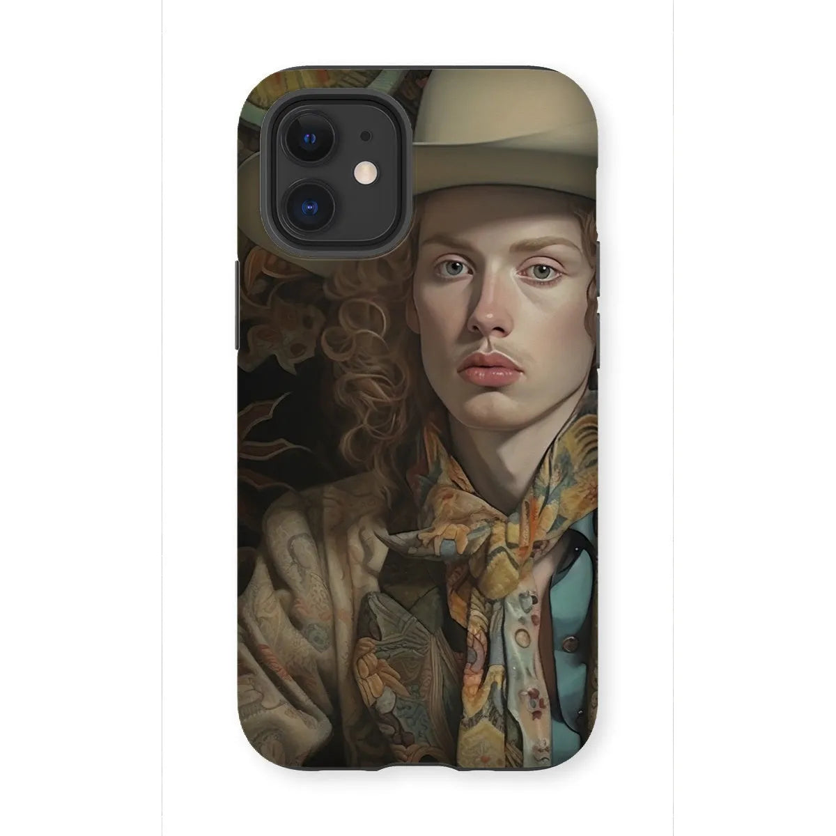 Ollie The Transgender Cowboy - F2m Dandy Outlaw Phone Case - Iphone 12 Mini / Matte - Mobile Phone Cases - Aesthetic Art
