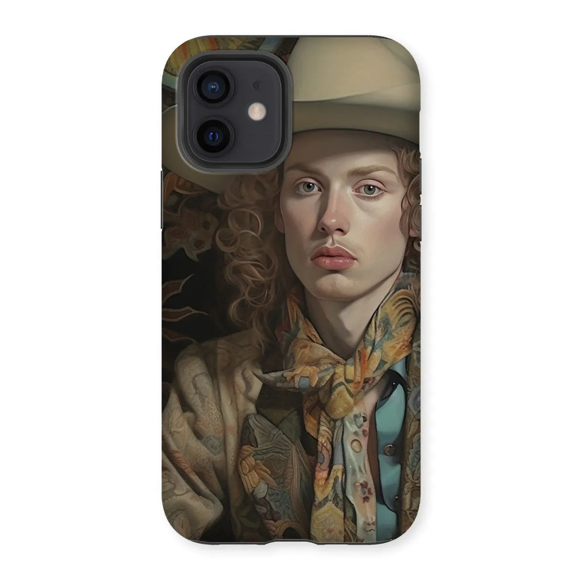 Ollie The Transgender Cowboy - F2m Dandy Outlaw Phone Case - Iphone 12 / Matte - Mobile Phone Cases - Aesthetic Art