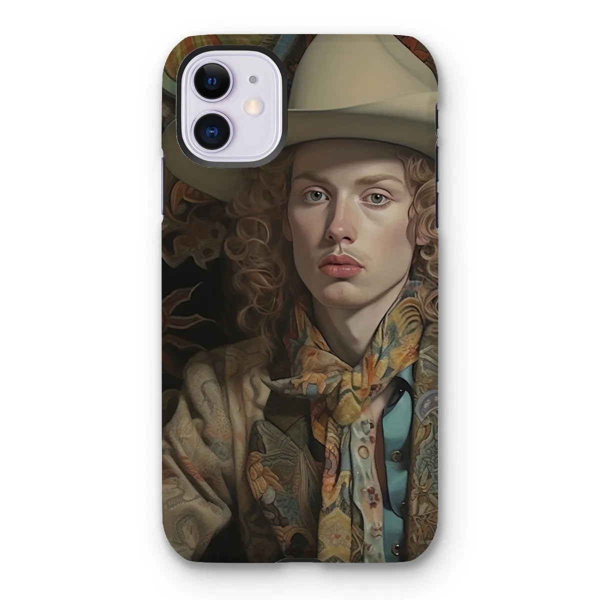 Ollie The Transgender Cowboy - F2m Dandy Outlaw Phone Case - Iphone 11 / Matte - Mobile Phone Cases - Aesthetic Art