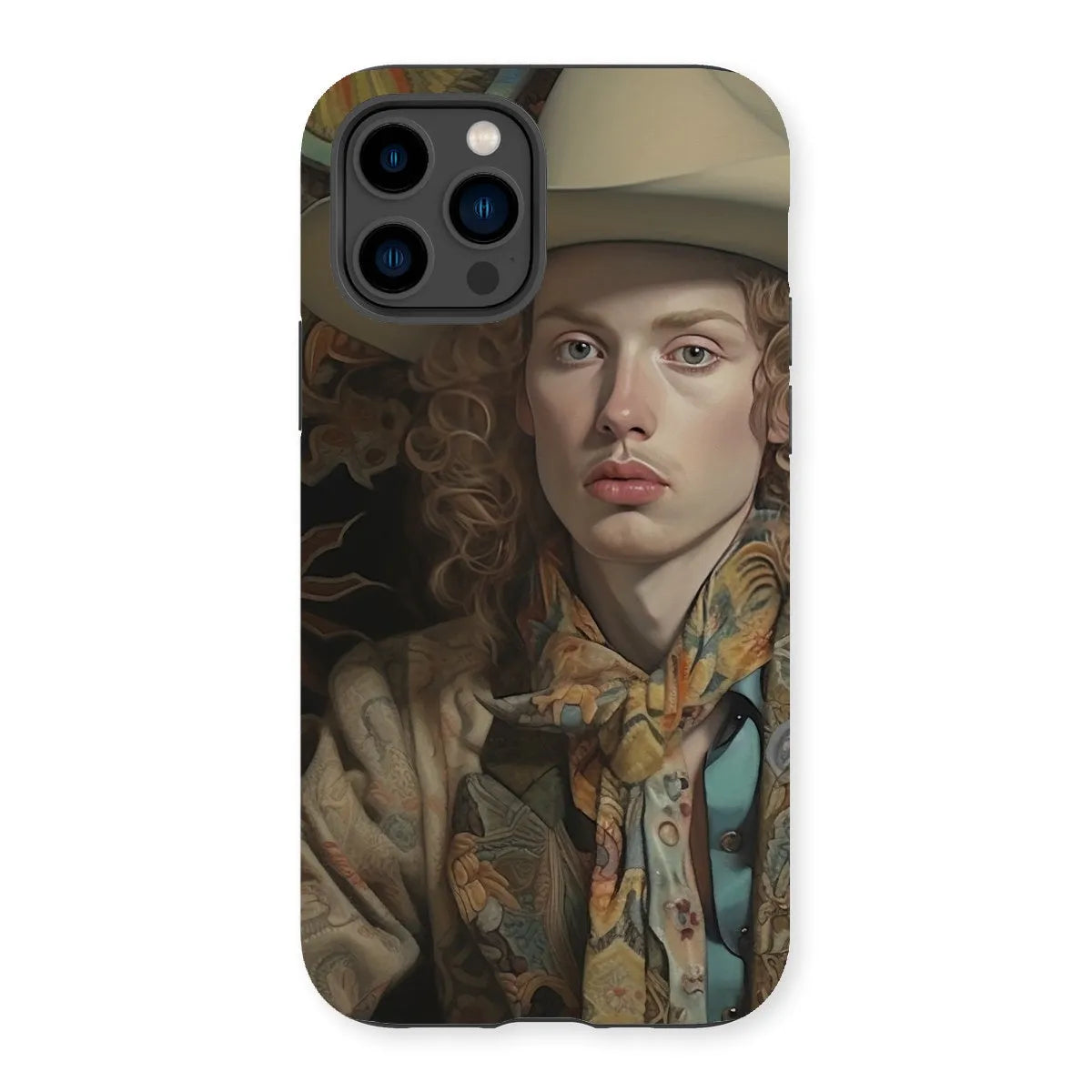 Ollie The Transgender Cowboy - F2m Dandy Outlaw Phone Case - Iphone 14 Pro / Matte - Mobile Phone Cases - Aesthetic Art