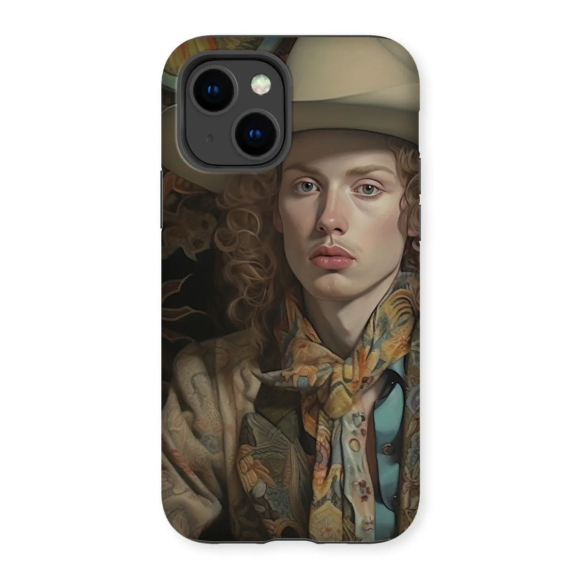 Ollie The Transgender Cowboy - F2m Dandy Outlaw Phone Case - Iphone 14 / Matte - Mobile Phone Cases - Aesthetic Art