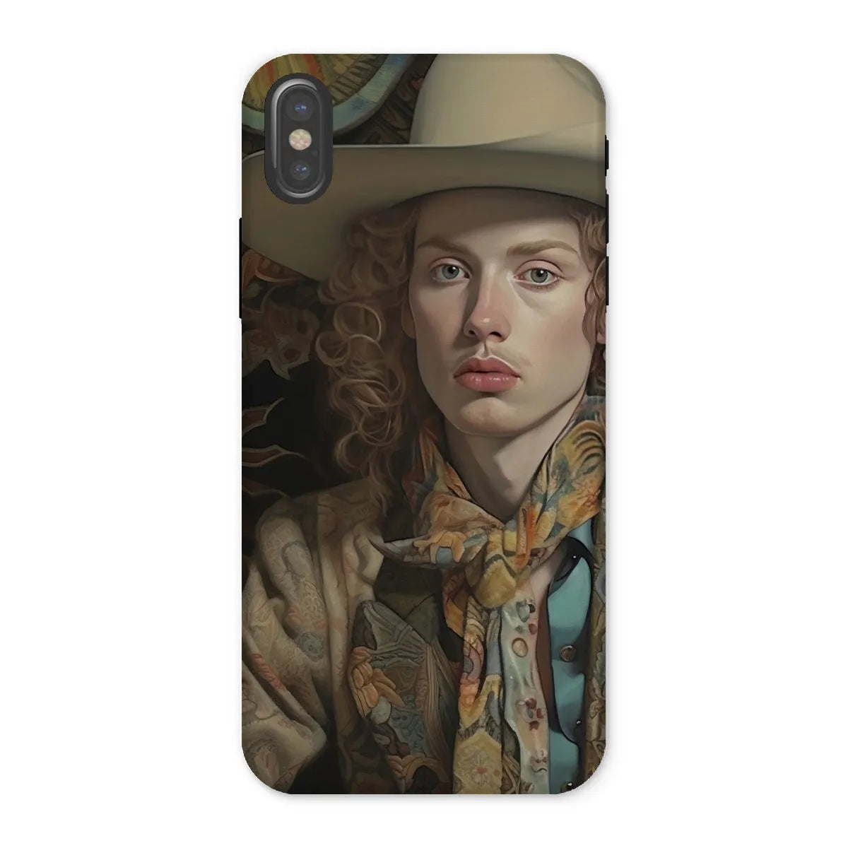 Ollie The Transgender Cowboy - F2m Dandy Outlaw Phone Case - Iphone x / Matte - Mobile Phone Cases - Aesthetic Art